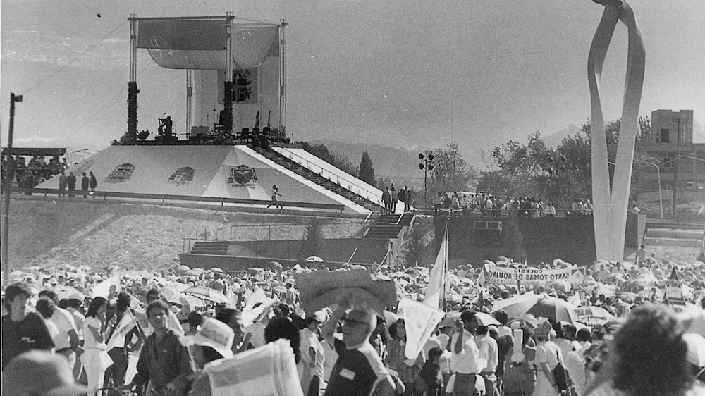 Juan Pablo II en Mendoza.