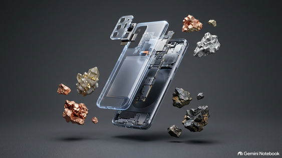 ¿Sabías que hay minerales en el celular? Los 200 componentes ocultos que hacen funcionar tu pantalla.