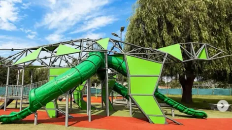 nuevos atractivos: asi luce el sector infantil que se inaugurara en el parque belgrano
