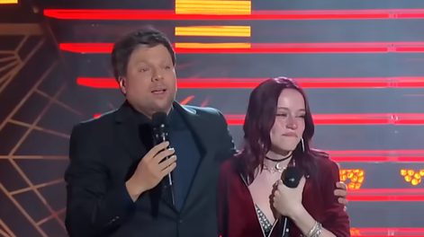 Valentina Echegaray junto a Guido Kaczka.