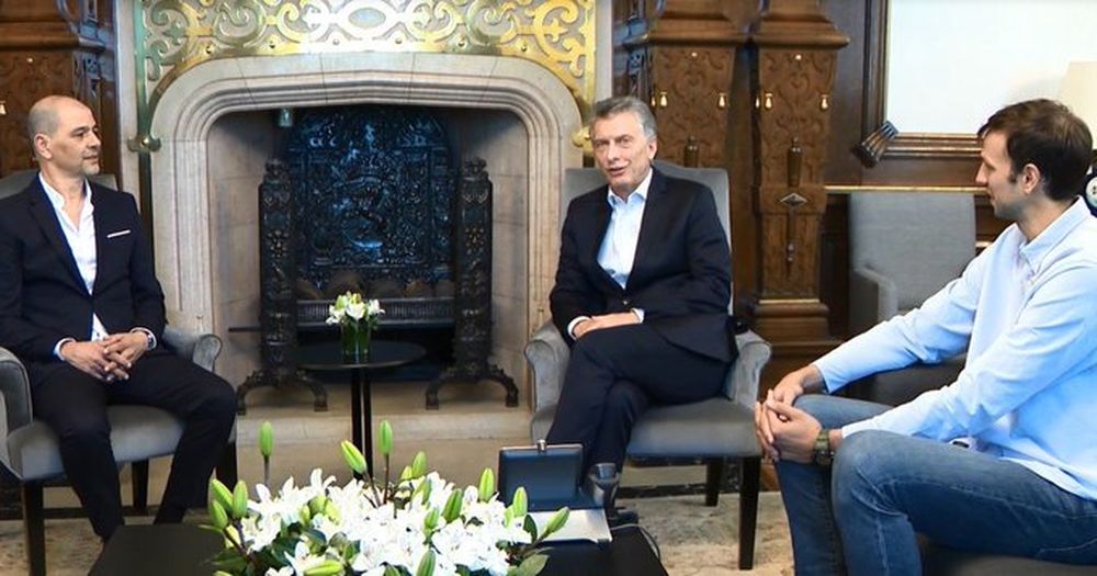 Macri recibió en Casa Rosada a Hernández y Delía
