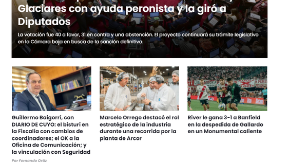 DIARIO DE CUYO presentó su nueva web