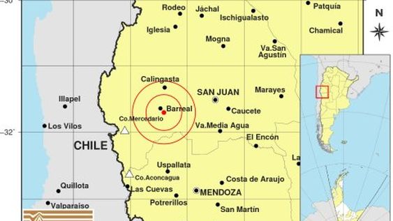 Tembló en Calingasta y se sintió en gran parte de San Juan y Mendoza