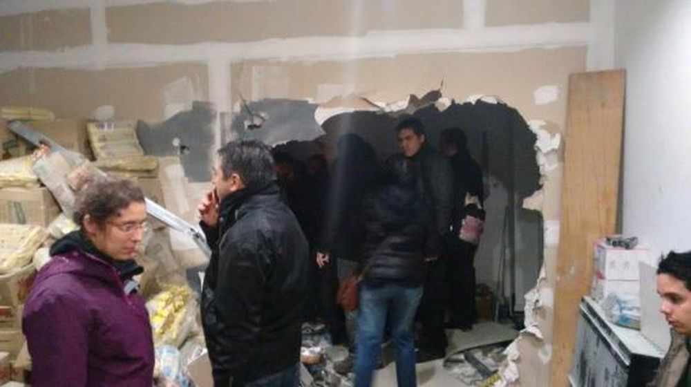 Así quedó la redacción de Tiempo Argentino tras los destrozos