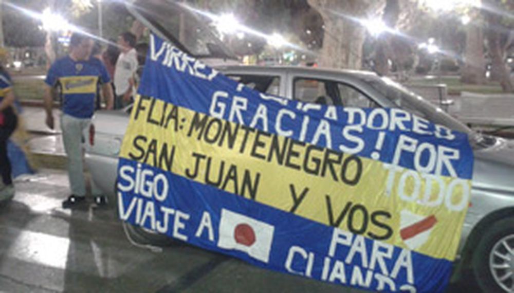 Mirá el festejo de los hinchas de Boca en Plaza 25 de Mayo