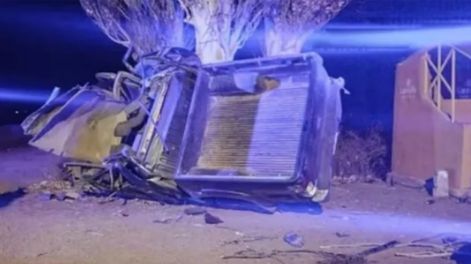 Así quedó el vehículo