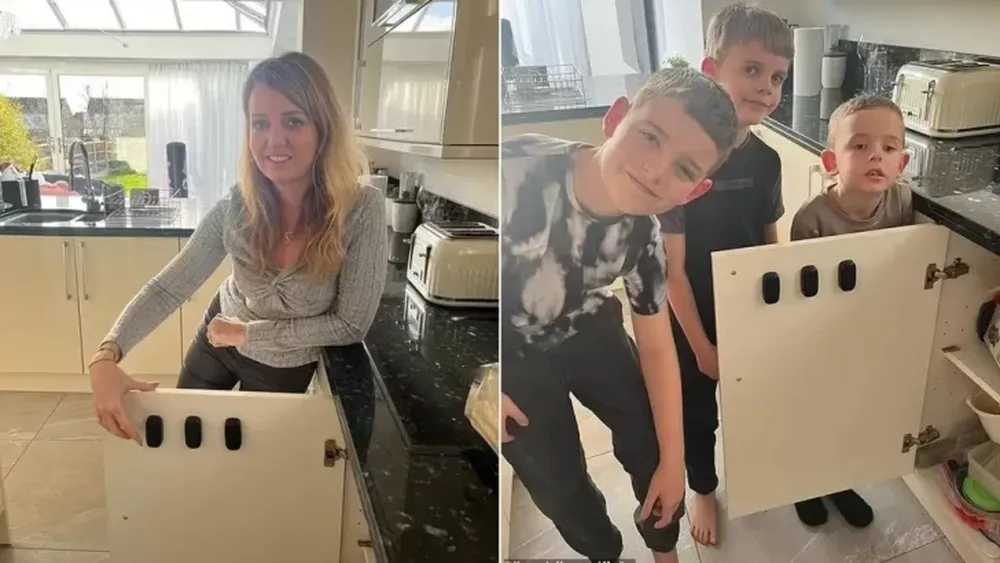 Se cansó de gritarles a sus hijos para que bajen a comer e ideó un sistema que se viralizó