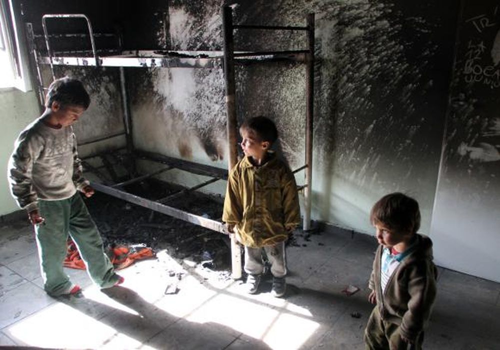 Un niño que jugaba con un encendedor quemó su casa