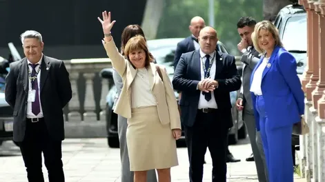 Patricia Bullrich y Alejandra Monteoliva.