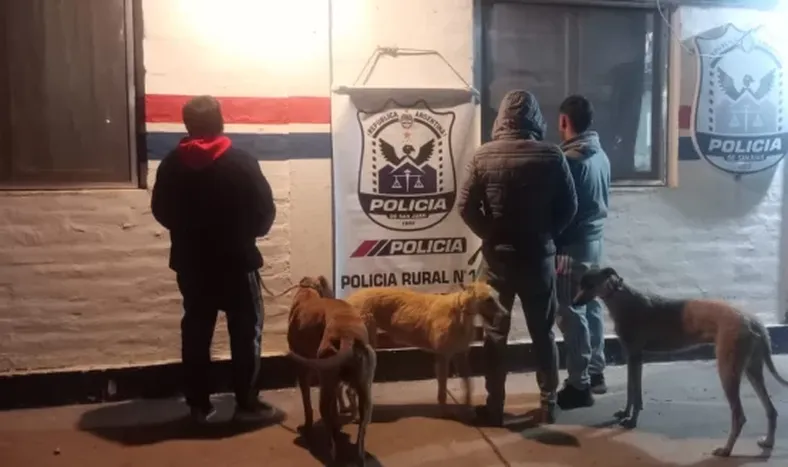 Tres sujetos terminaron tras las rejas por trasladar perros galgos