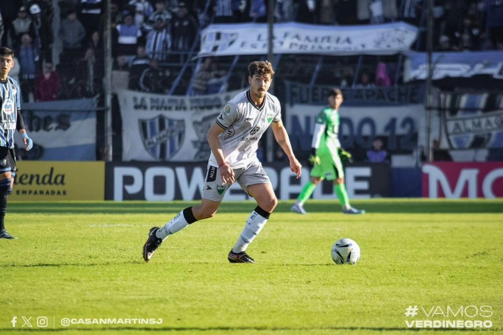 Titular. Manuel Cocca se ganó su lugar en la zaga de San Martín, que este sábado recibe a Nueva Chicago por la fecha 17 de la Primera Nacional.
