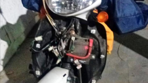 Se robaron una moto y los atraparon a las pocas cuadras