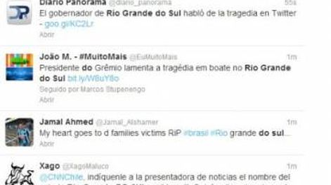 Repercusiones en las redes sociales por la tragedia en Brasil