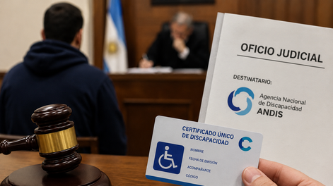 Flagrancia le envió la resolución a la Secretaría Nacional de Discapacidad&nbsp; (ex ANDIS) para que evalúen si corresponde sacarle la pensión no contributiva.&nbsp;