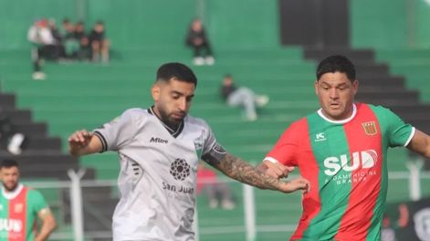 Caída. San Martín, con Seba González como capitán, no pudo con Agropecuario que tuvo a Gagliardi como su goleador.