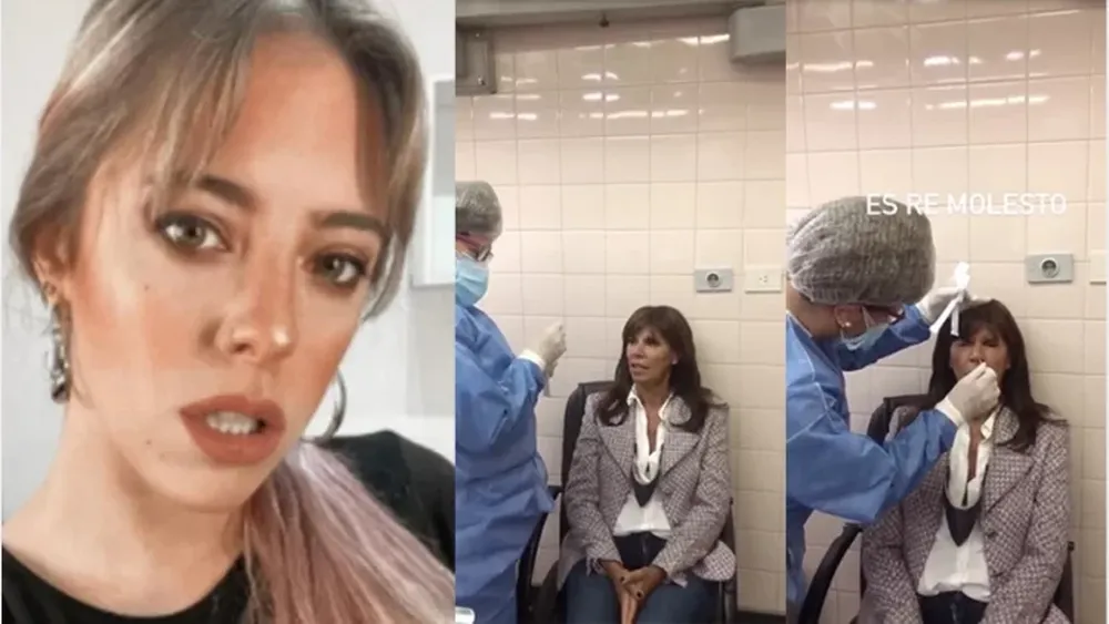 Anamá Ferreira dio positivo de covid, mostró cómo la hisoparon y culpó a Nati Jota