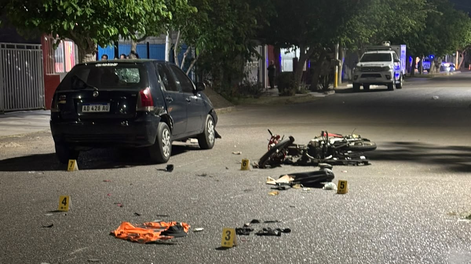 Elsiniestro vial ocurrió en la esquina de Cecilio Ávila y Triunvirato, en Rawson.