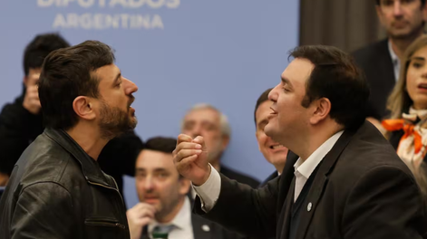 Juan Grabois se enfrentó con diputados de La Libertad Avanza durante el plenario de comisiones que debatía el proyecto por Malvinas.