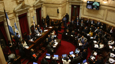 El pleno del Senado durante la sesión del jueves pasado.
