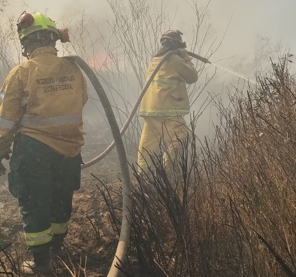 Un incendio arrasó unas 80 hectáreas y amenazó viviendas en Rawson