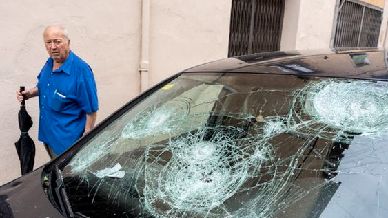 Una fuerte granizada con piedras de 10 cm dejó una beba muerta y decenas de heridos
