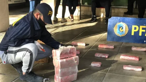 Caen con 24 kilos de marihuana