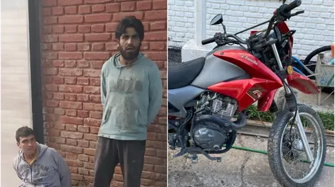 Detuvieron al “Carne Molida” y otro sujeto por haber robado una moto en Campo Afuera