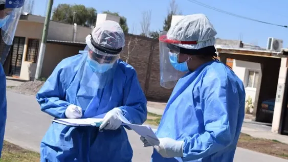 Realizan un rastrillaje por coronavirus en barrios de Pocito