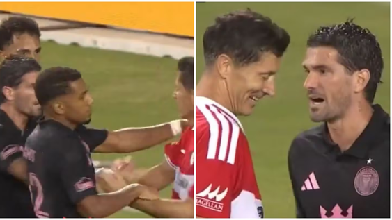Rodrigo De Paul y Robert Lewandowski.