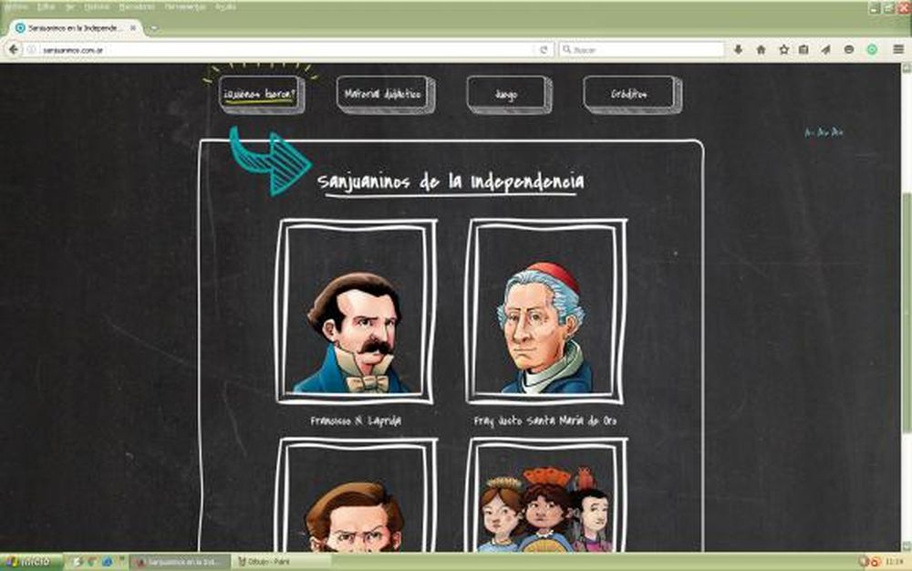 Juegos online sobre próceres, para niños