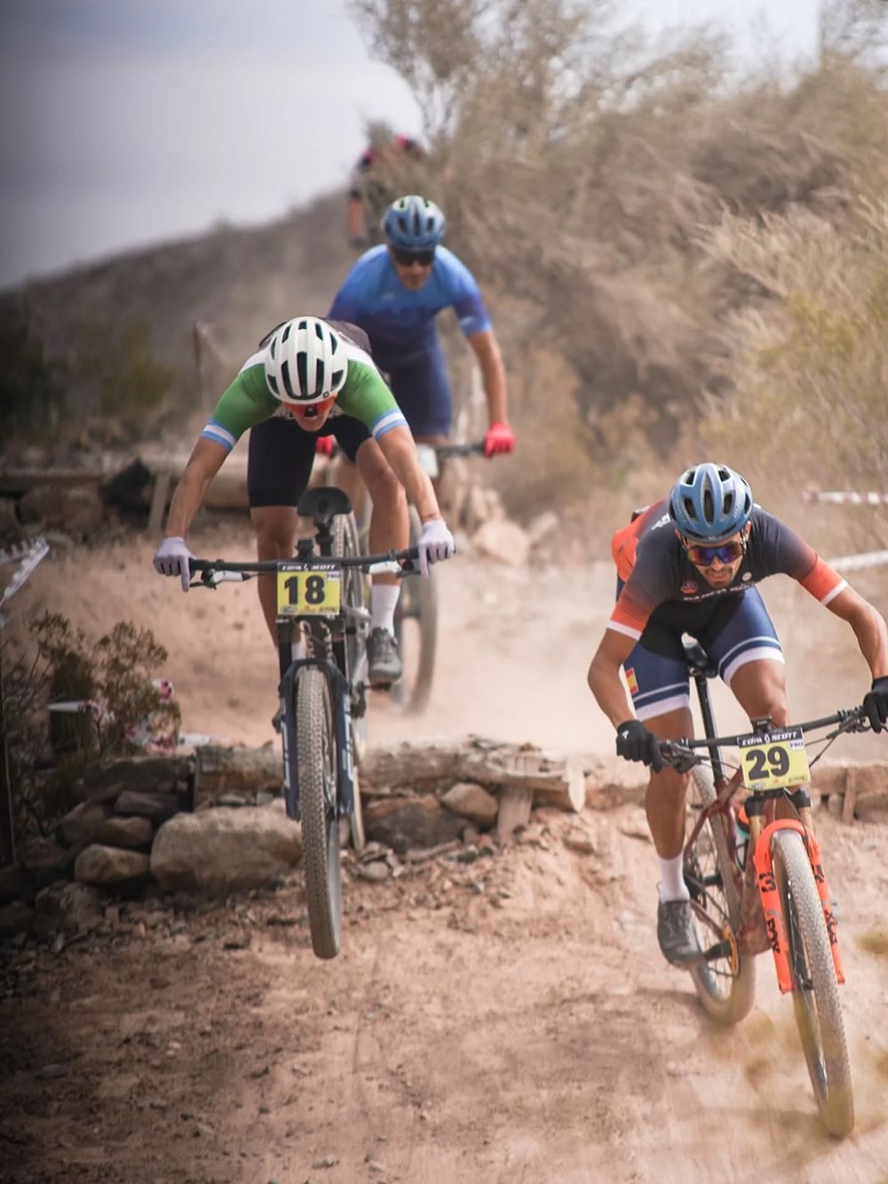 Espectacular. El MTB de San Juan se concentró en el Villicum para la tercera fecha de la Copa Scott.