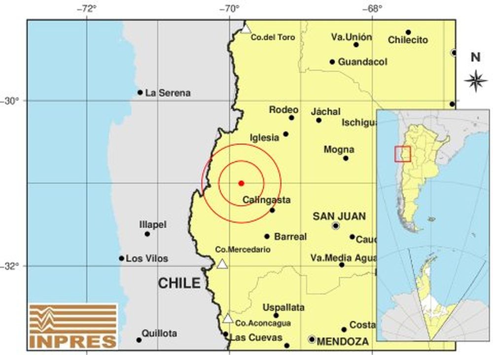 Tembló fuerte en el suroeste sanjuanino
