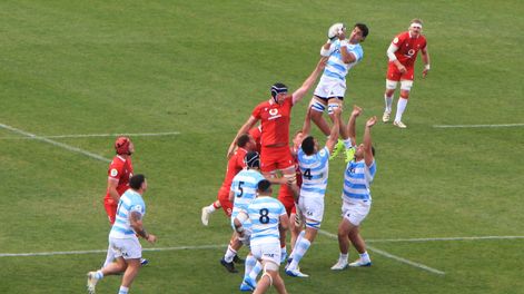 Triunfo. Los Pumas vencieron a Gales en San Juan en una fiesta del rugby en la provincia.