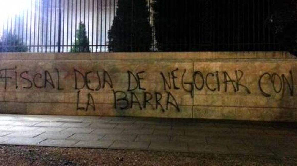 Temor por una nueva pintada de “La 12”: apuntan al fiscal