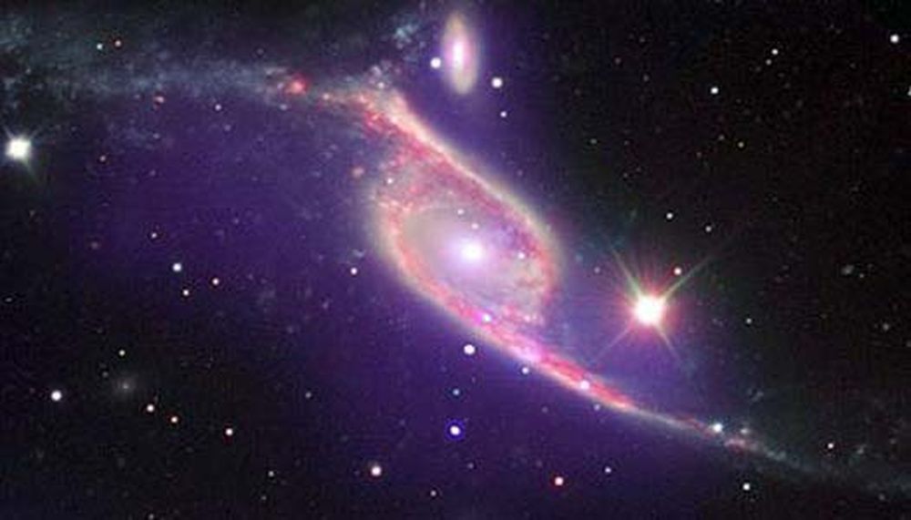 NASA capta choque de galaxias
