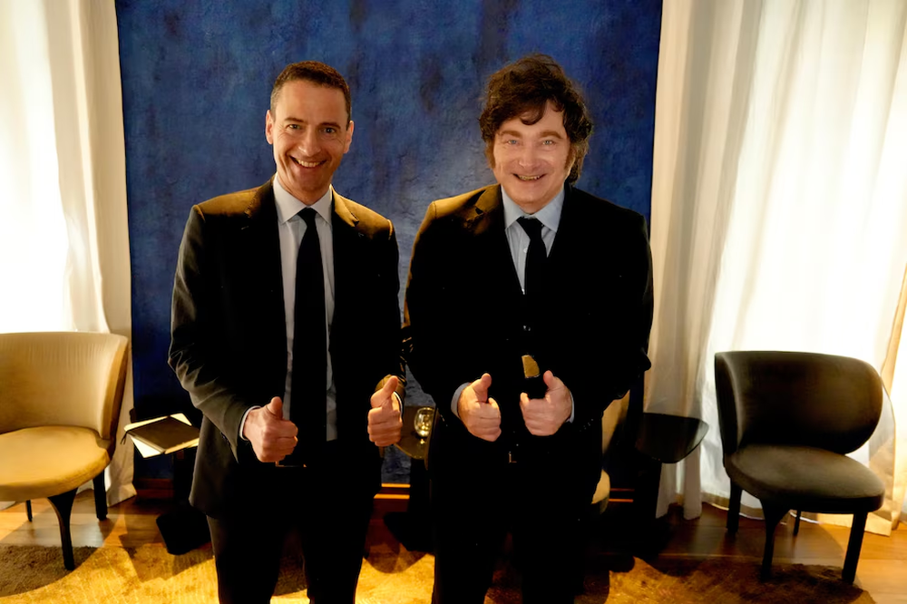 El presidente Javier Milei y el CEO de Glencore, Gary Nagle.