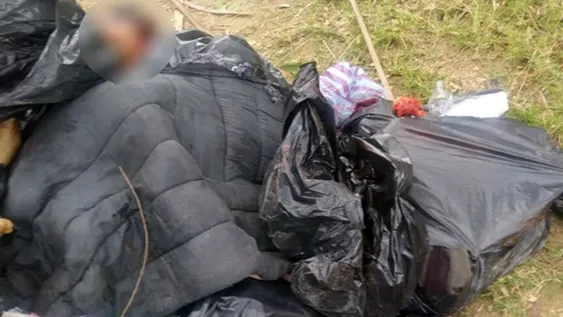 Hallaron bolsas con los cuerpos descuartizados de 7 personas