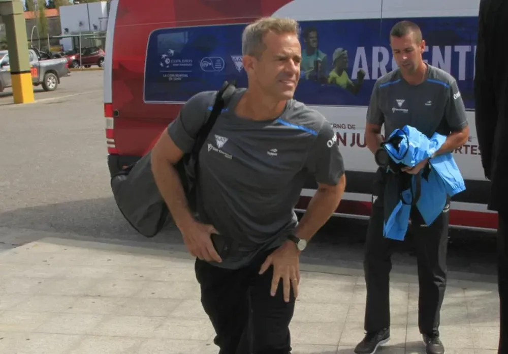La Selección Argentina llegó a San Juan para disputar la Copa Davis