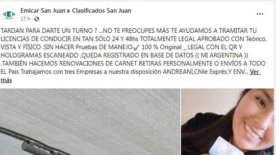 Pese a la advertencia de Emicar, siguen las estafas con los carnet para conducir