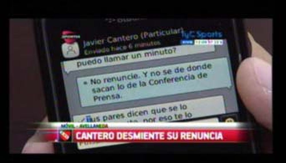 Nuevo vuelco en Independiente: Cantero dice que no renunció