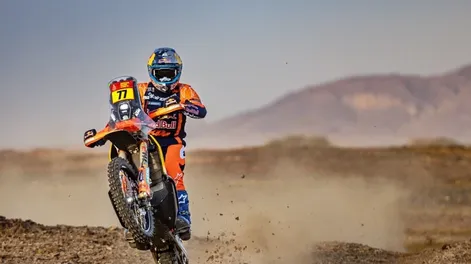 Lider. Luciano Benavídes volvió a la punta del Dakar y a dos días del final, quiere la gloria.