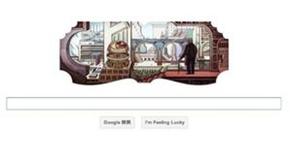 Un Doodle por Borges