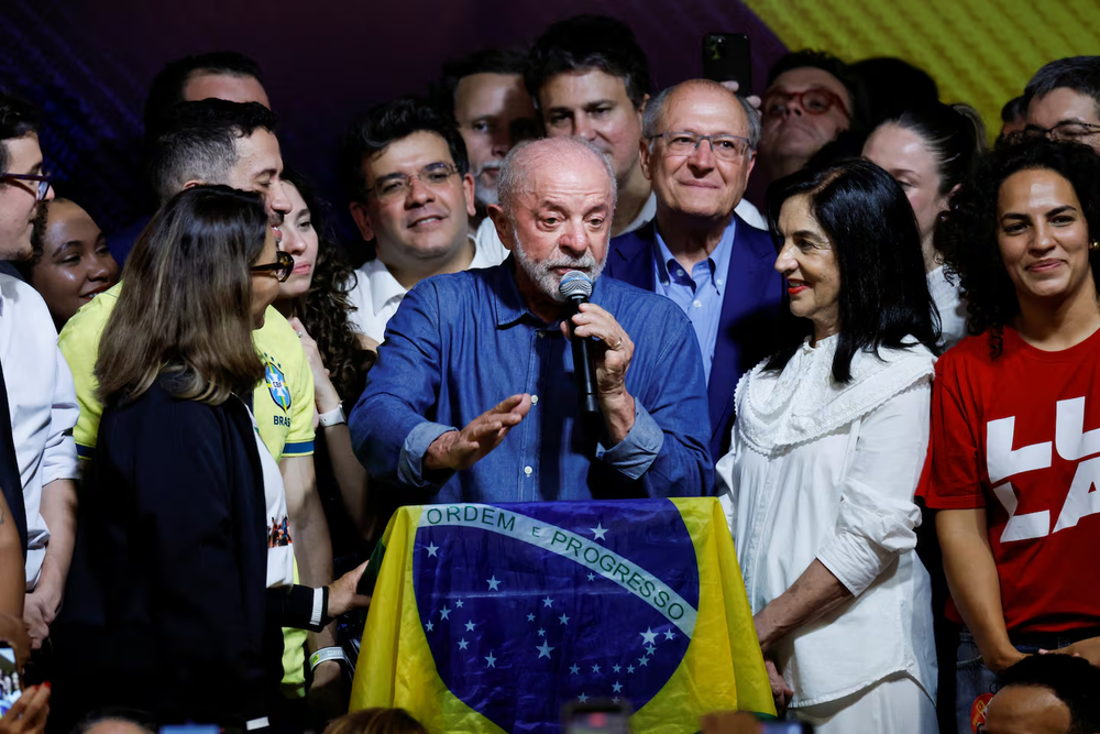 Lula tras el triunfo en el balotaje.