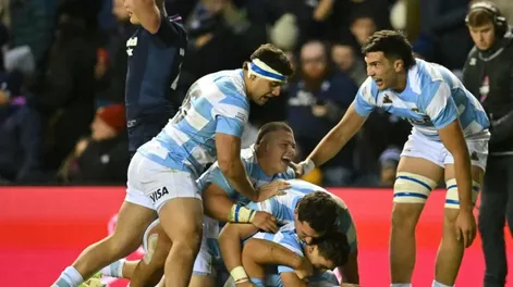 Espectacular. Los Pumas perdían feo en el primer tiempo, pero en el complemento se despertaron y vencieron a Escocia.