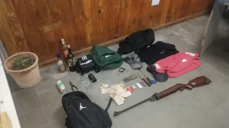 El botín secuestrado por la Policía.