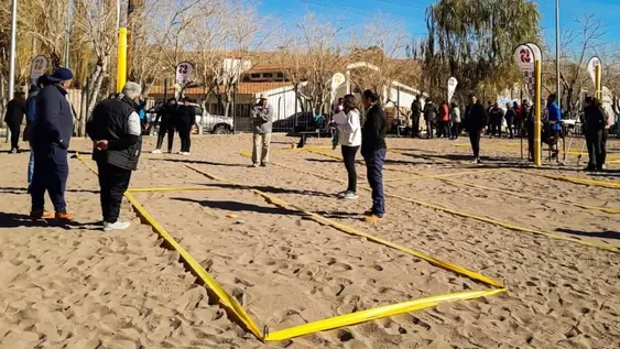 Personas mayores en competencia