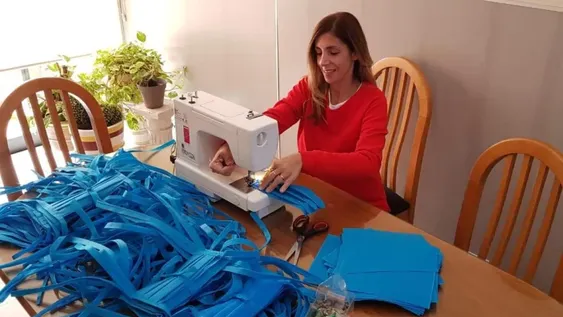 La costurera que dio un gran paso en cuarentena