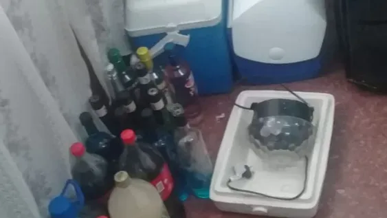 Una fiesta clandestina clausurada