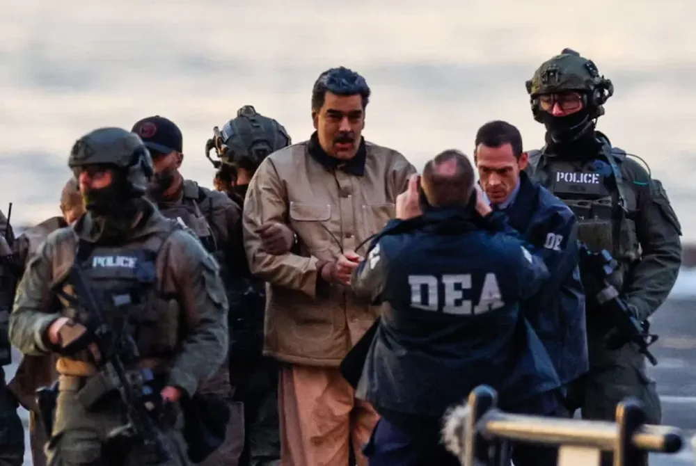 Maduro trasladado hasta la Justicia de Nueva York.-