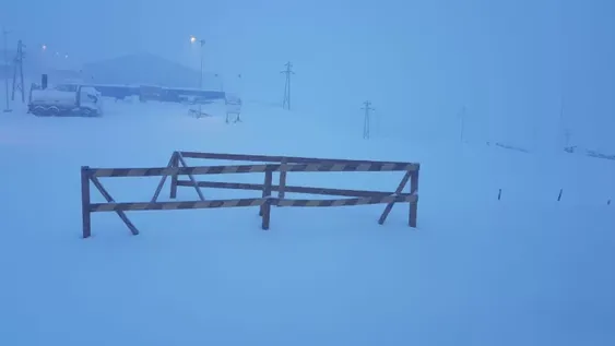 Nevó en Veladero y la sensación térmica fue de 16 grados bajo cero